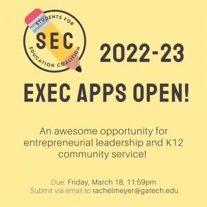 SEC 2022-23 Exec Apps Open