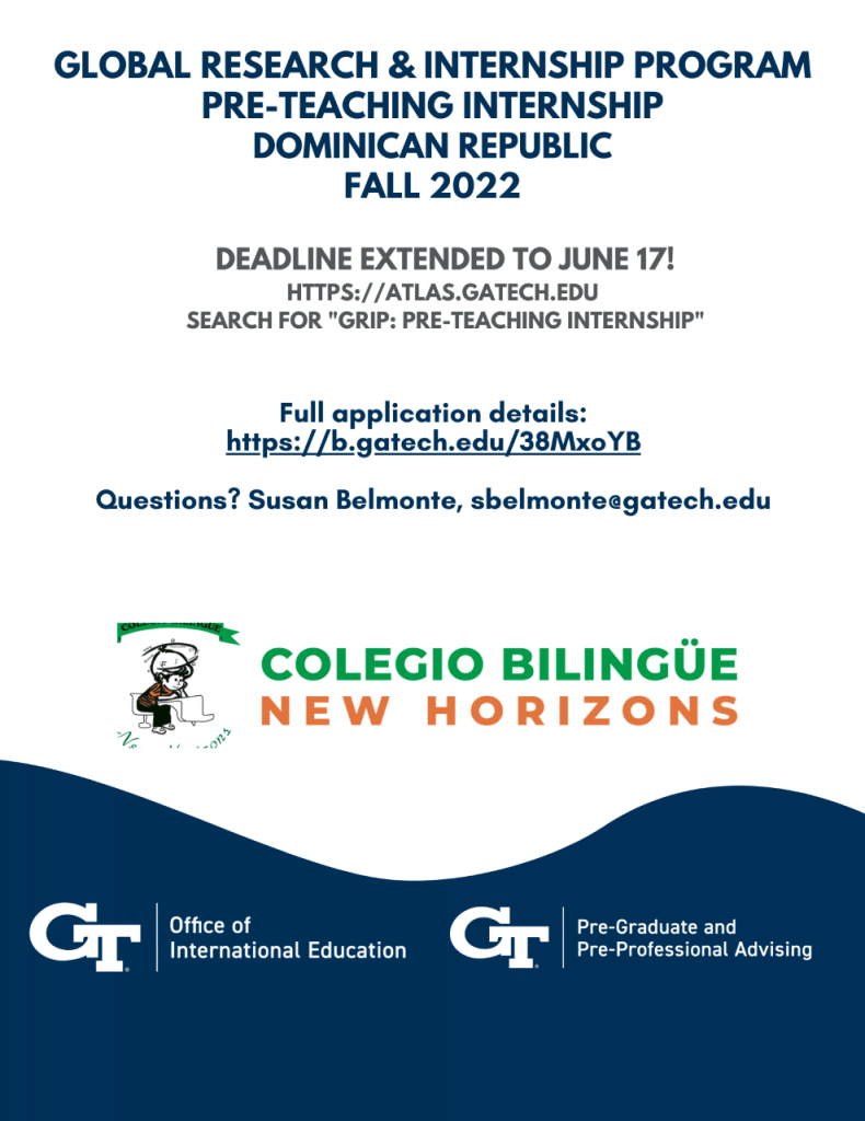 Global Pre-Teaching Internship Dominican Republic (Fall 2022)
